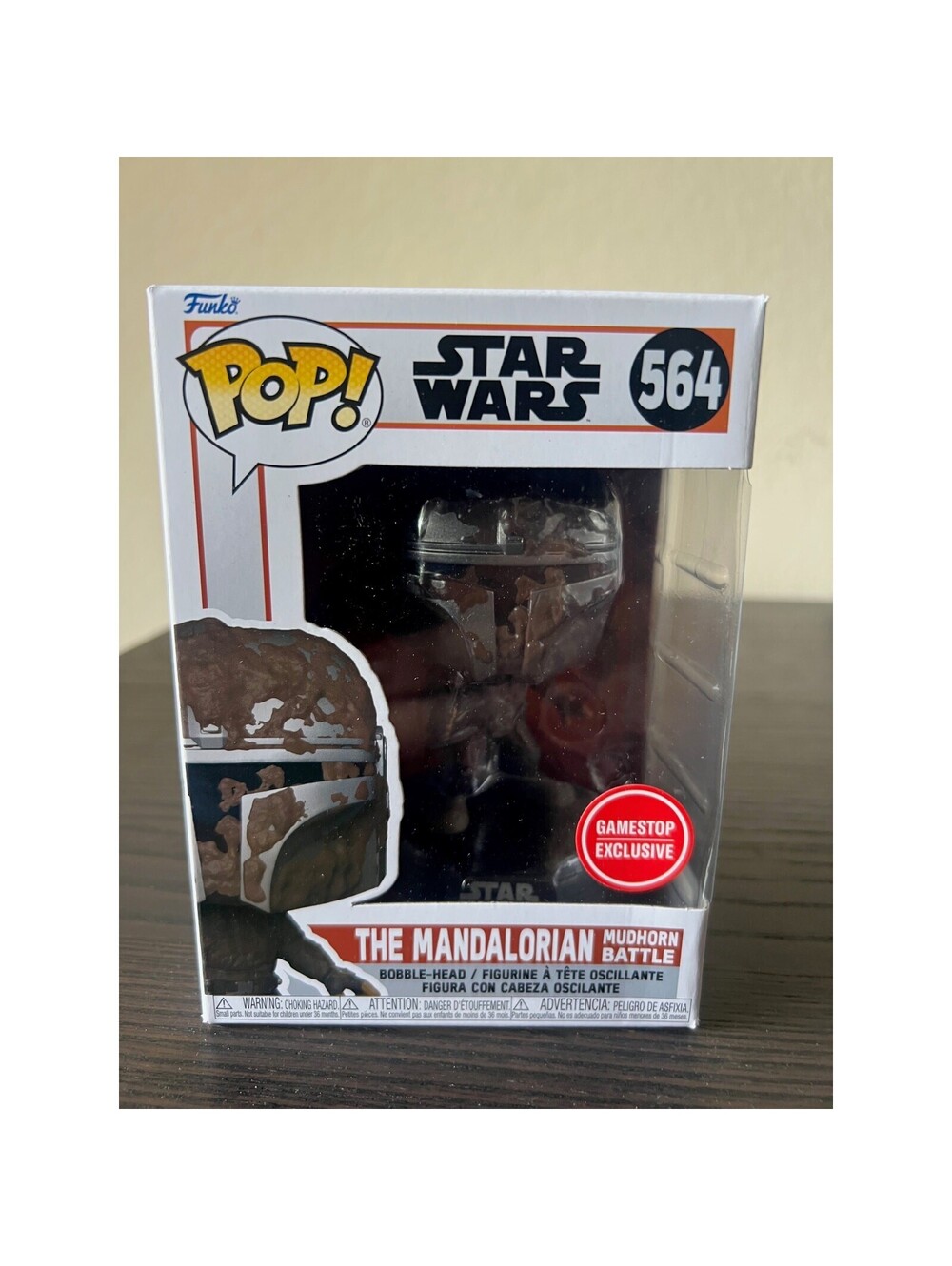 EXCLUSIVE Mandalorian Mudhorn Battle Star Wars Funko Pop Bobblehead #564 Disney